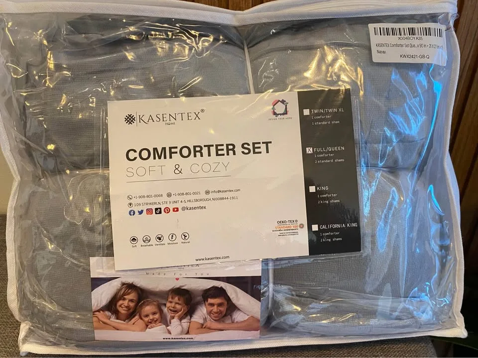 Kasentex Comforter Set - Soft and Cozy- Queen Size image indicator(4)