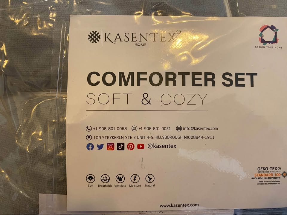 Kasentex Comforter Set - Soft and Cozy- Queen Size - photo 5
