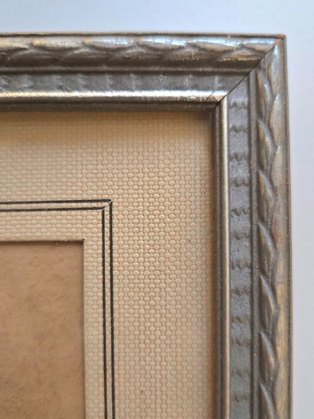 5x7 Vintage Grey Wood Photo Frame With matte (3x6 with matte) - photo 5