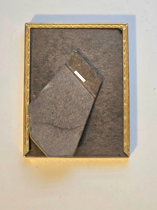 Vintage Metal 4" X 3" Picture Frame Gold Hollywood - photo 5