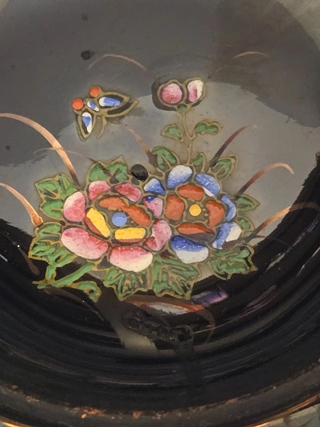 Vintage 1940s Japan Redware bowl, Missing Lid - photo 3