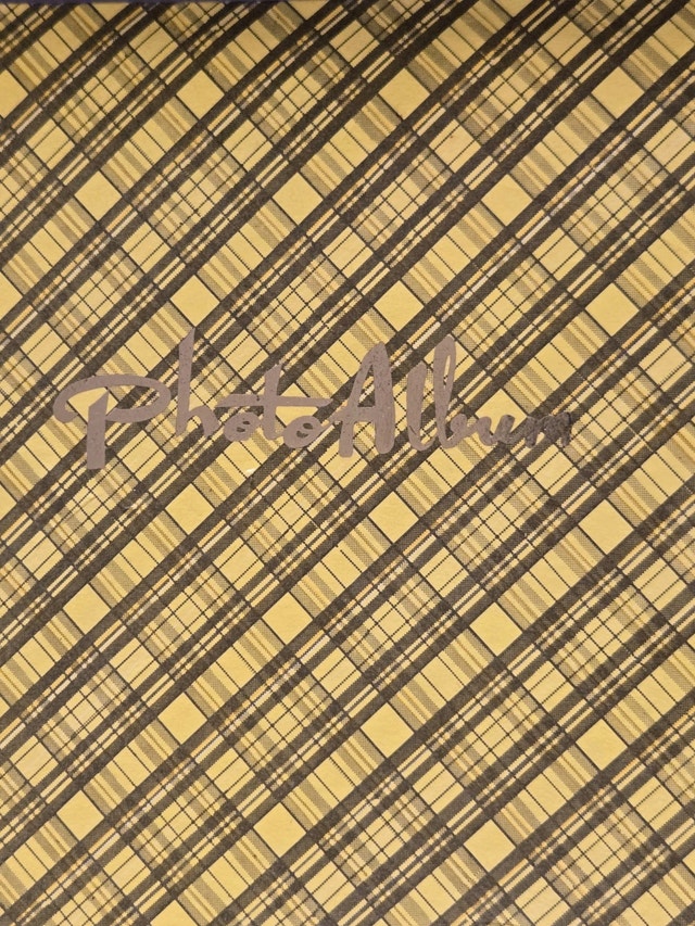 VTG 1970s Photo Album Yellow Plaid 10.25x11.75” - photo 2
