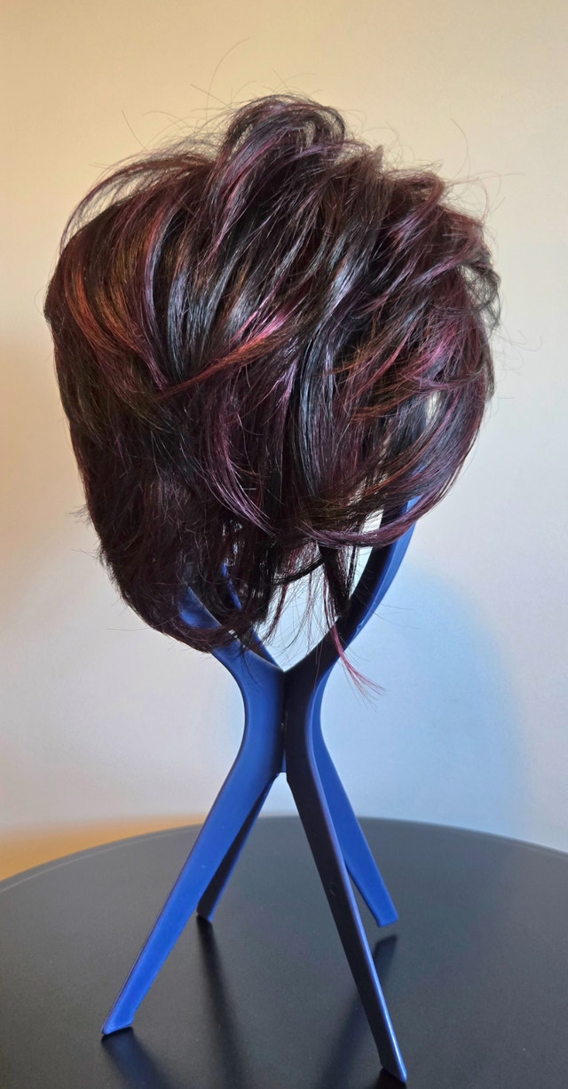 TressAllure Wig - Angled Pixie - Black Burgundy - photo 3