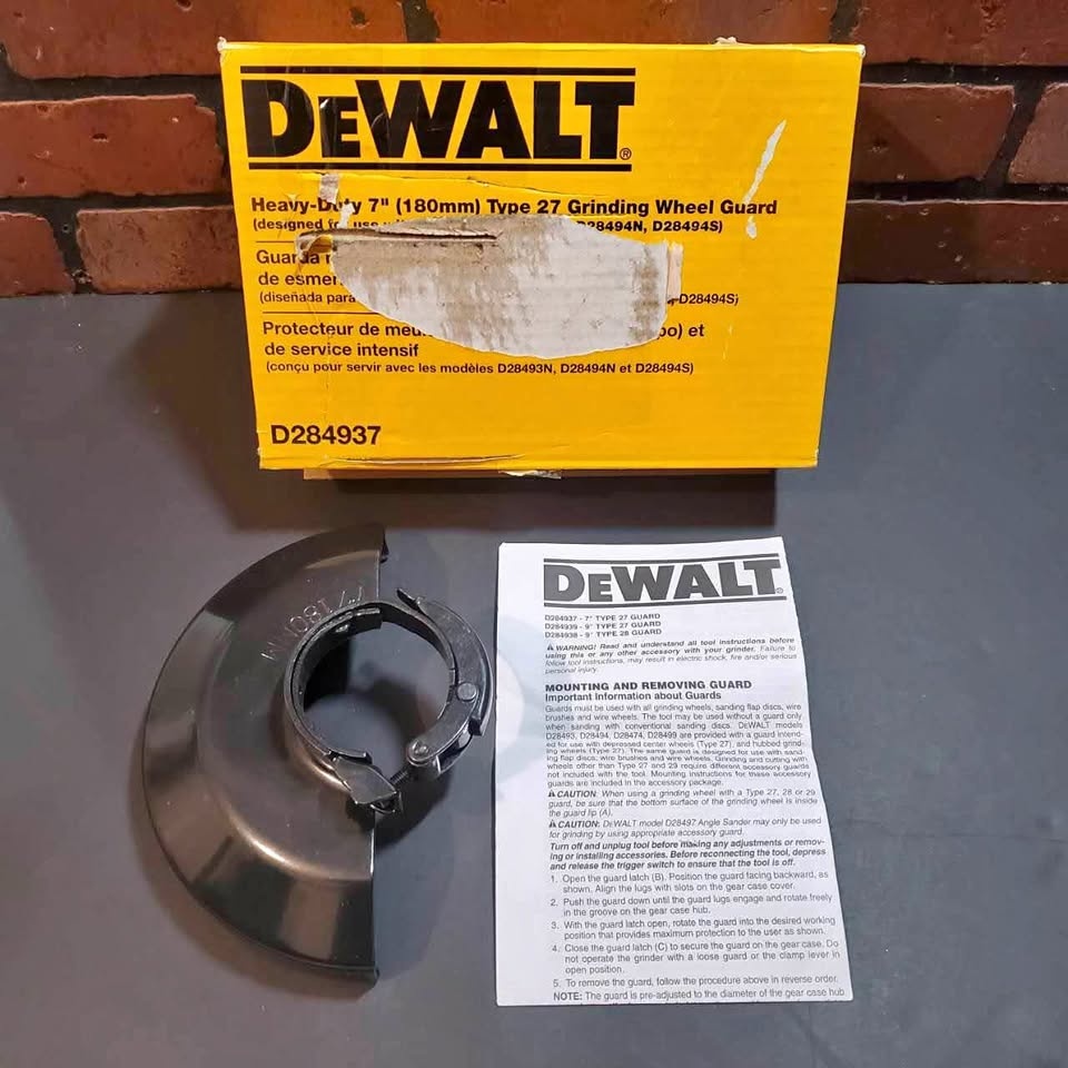 NEW DeWalt Grinding Wheel Guard D284937