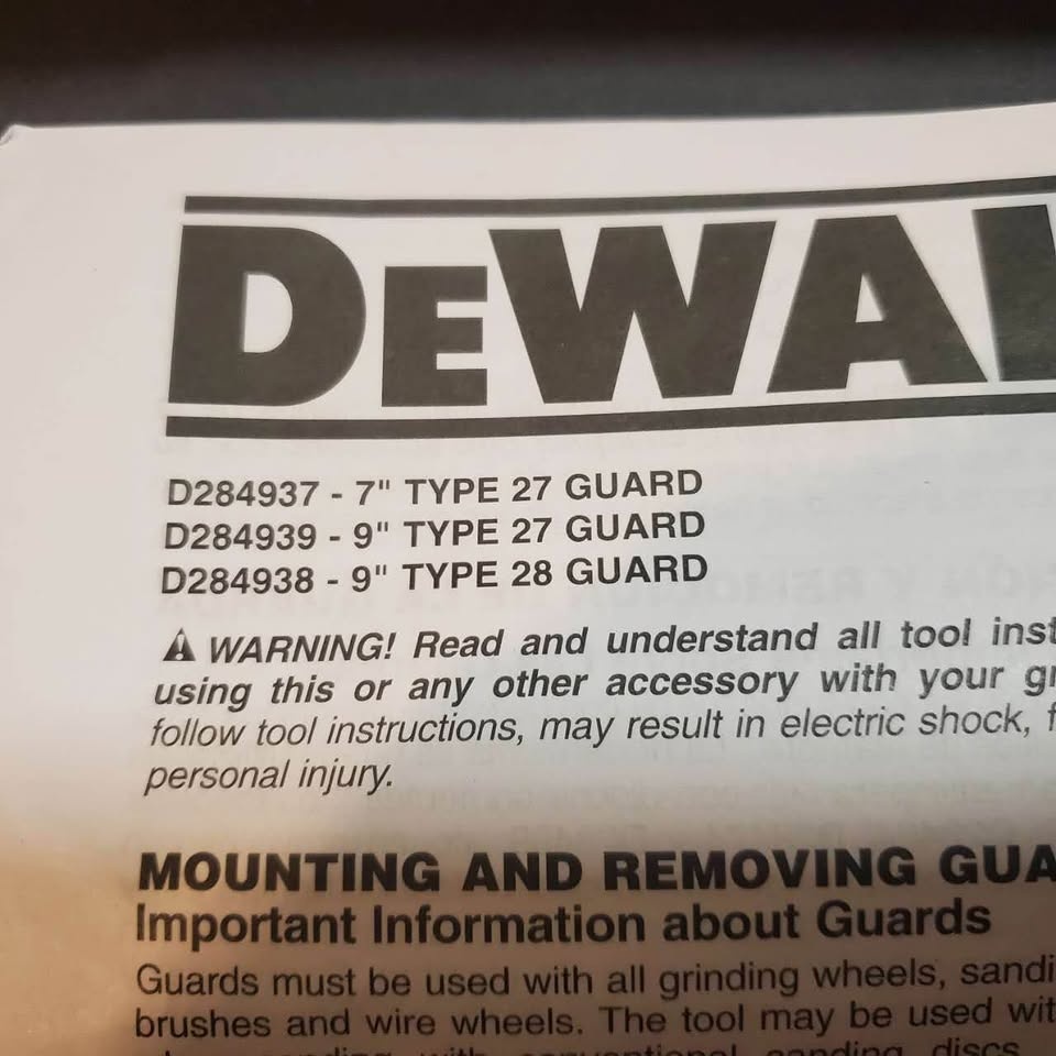 NEW DeWalt Grinding Wheel Guard D284937 - photo 5