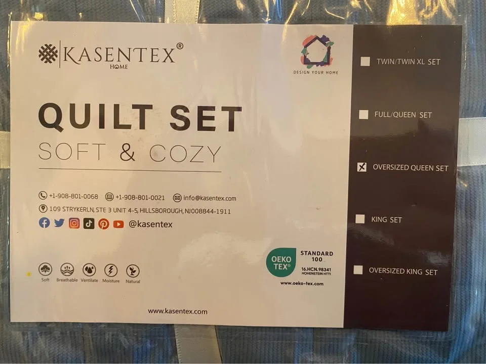 Kasentex Quilt Set Soft and Cozy- Queen image indicator(2)