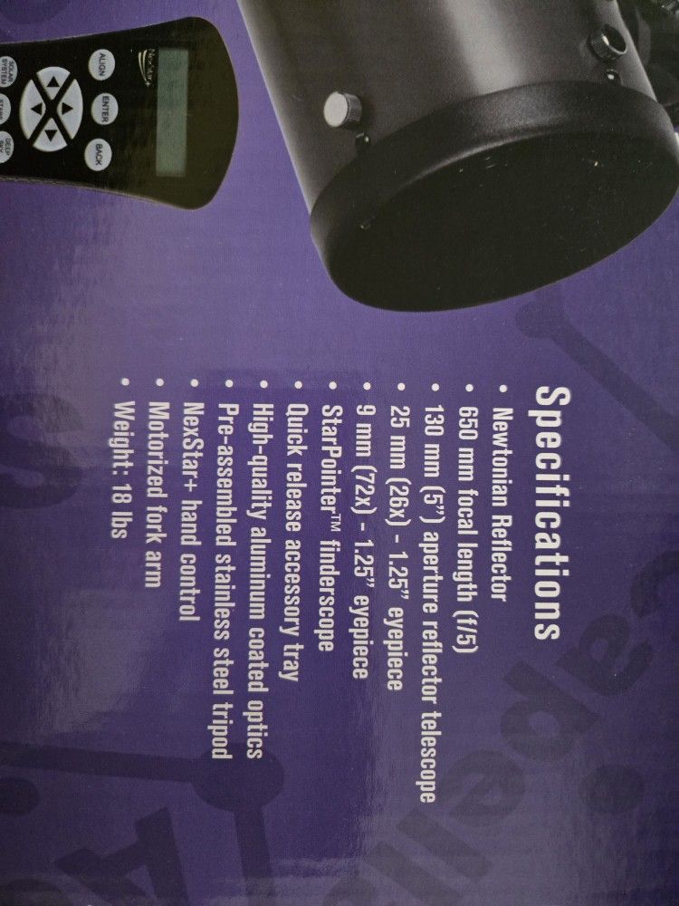 Telescope - Celestron Nexstar 130slt - photo 4