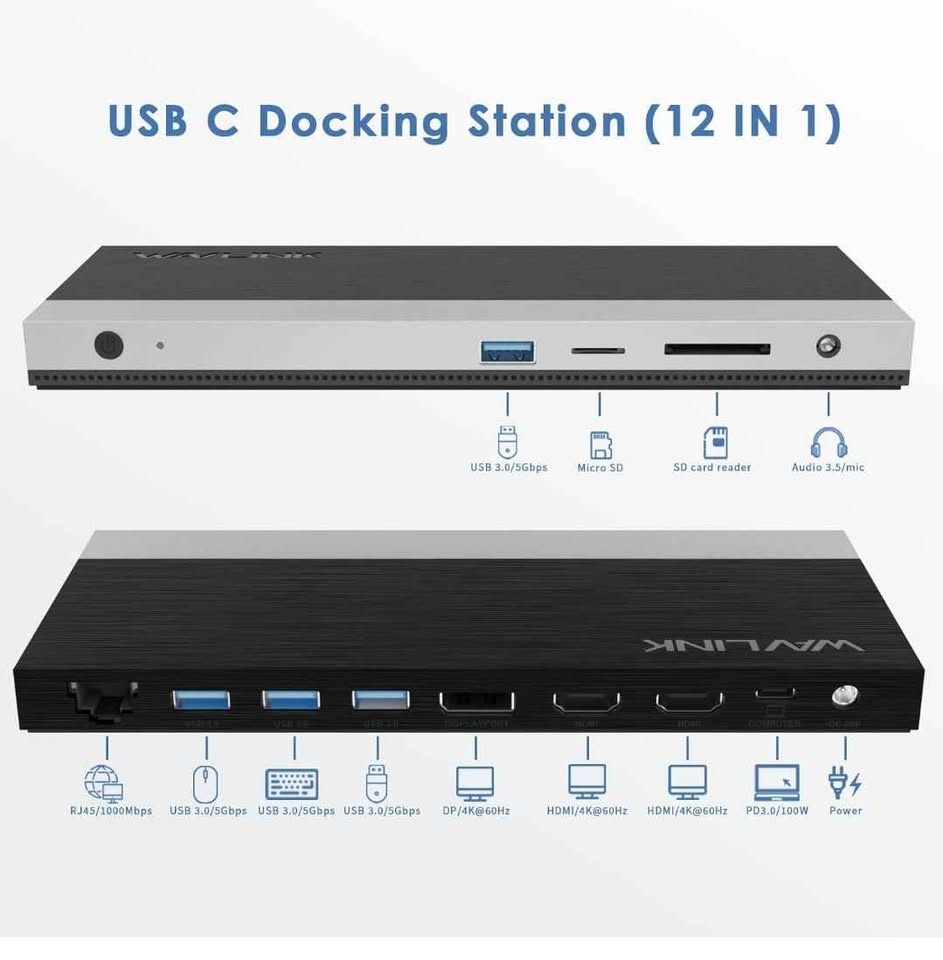 WAVLINK Triple Monitor Docking Station - photo 2