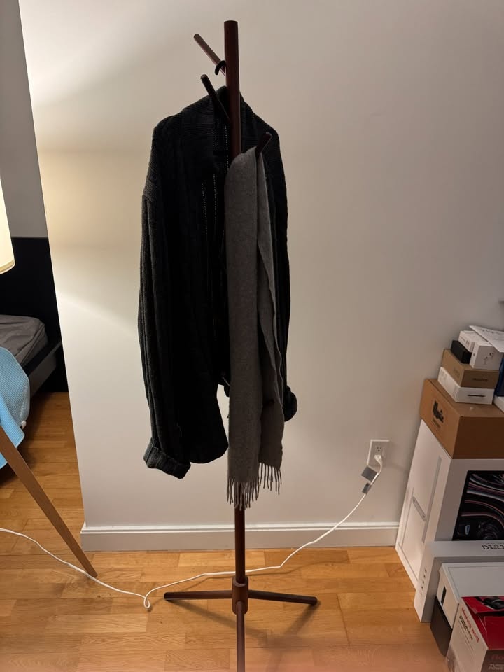 WANGMUXIA Freestanding Coat Rack - Brown - photo 2