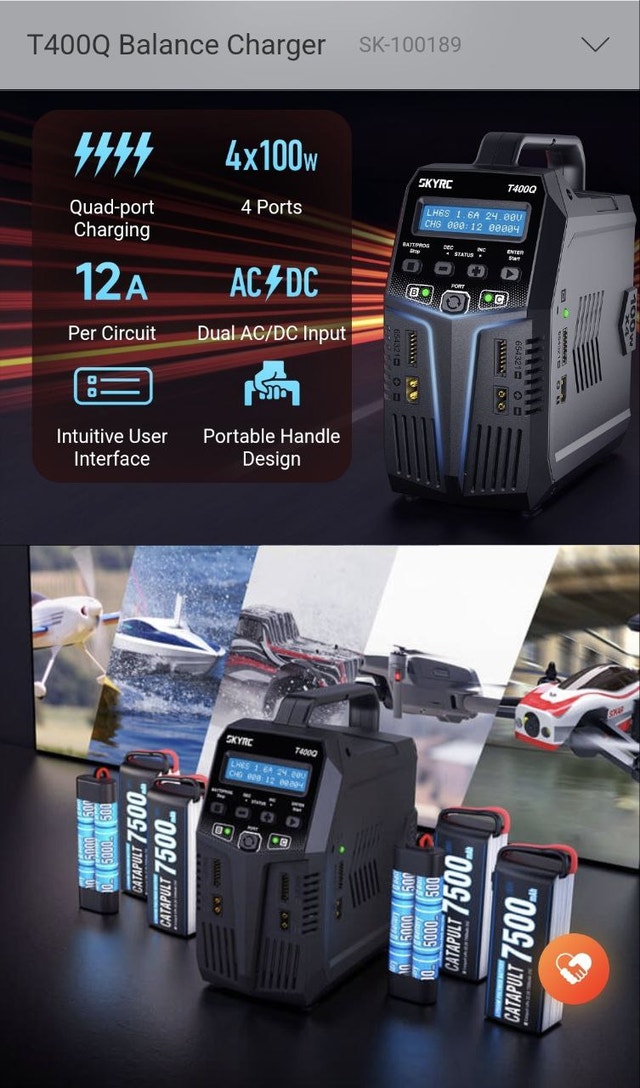 SkyRC T400Q Battery Charger - photo 3