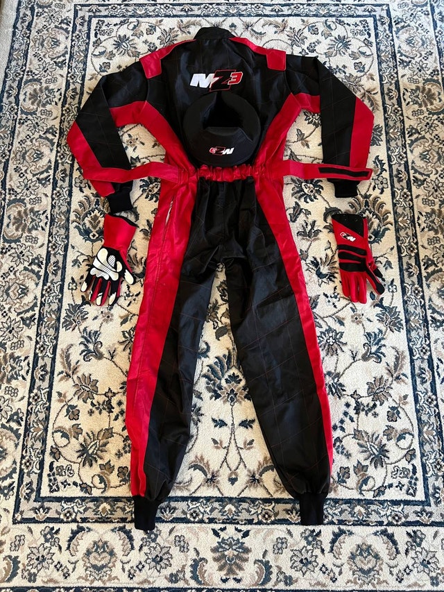 Cordura Racing Suit with Racing Gloves & Neck Brace - photo 3
