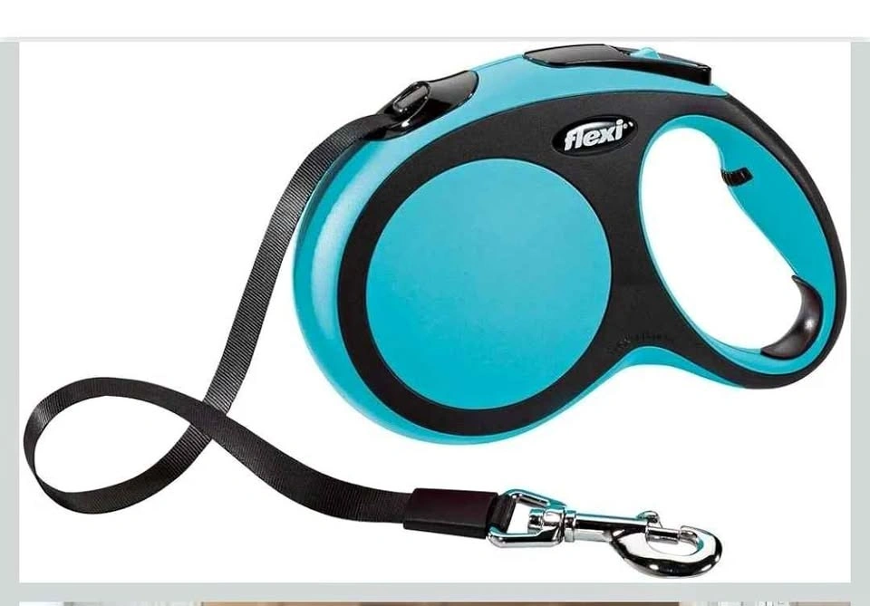 NEW FLEXI Automatic Leash New Comfort L Tape 5 m Blue