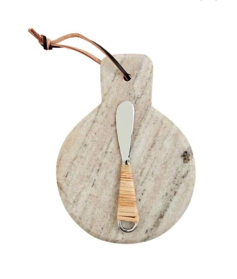 Circle Beige Marble Board Set