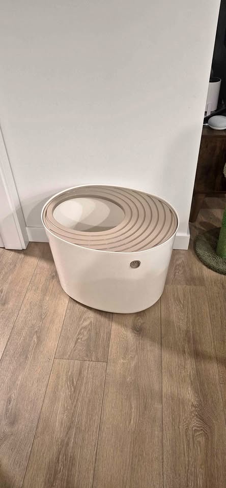 Top entry Large litter box - white🐱🐾✨