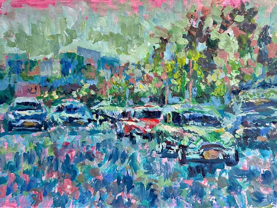 "Urban Jungle" Original Acrylic Painting