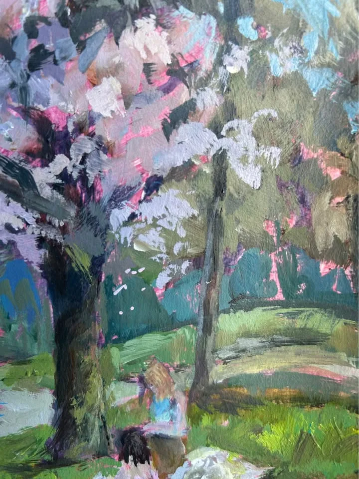 "Blossom Frolic" Original Acrylic Painting image indicator(4)