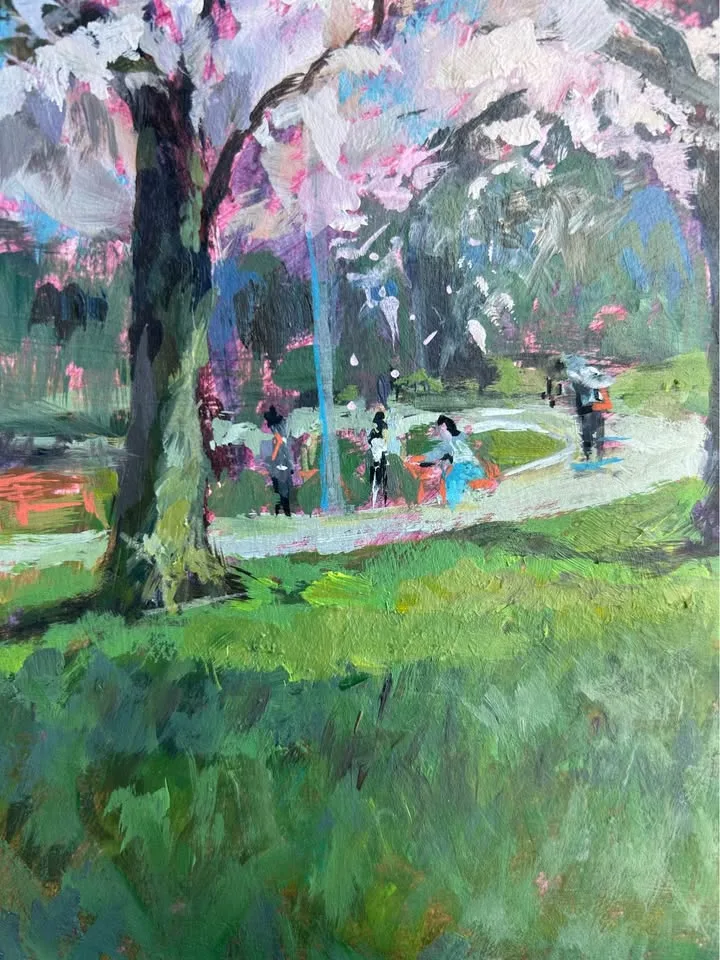 "Blossom Frolic" Original Acrylic Painting image indicator(5)