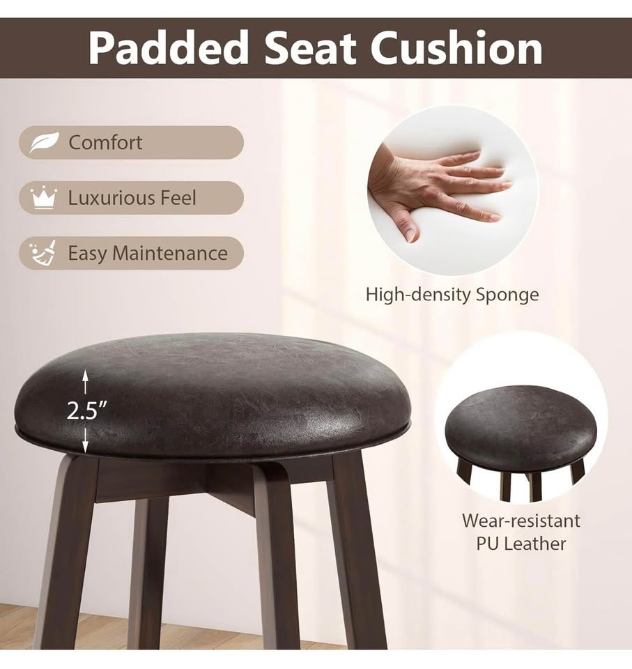 Counter Height Bar Stools Set of 2 - photo 4