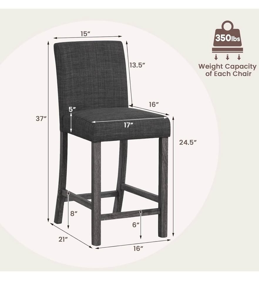 Counter Height Bar Stools (Set of 2) - photo 3