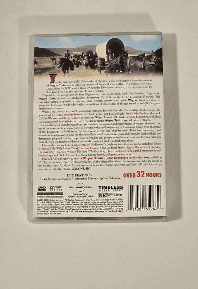 Wagon Train Complete Season 1 - 10 Disc Set - photo 3