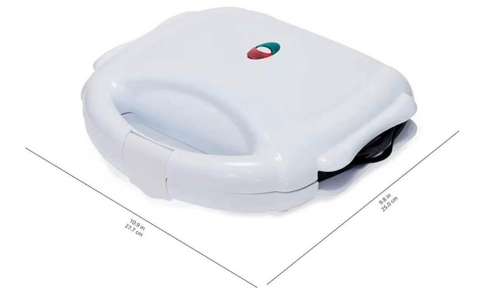 Waffle Maker 3-in-1 White: Waffle Iron, Sandwich Maker and Grill - photo 2