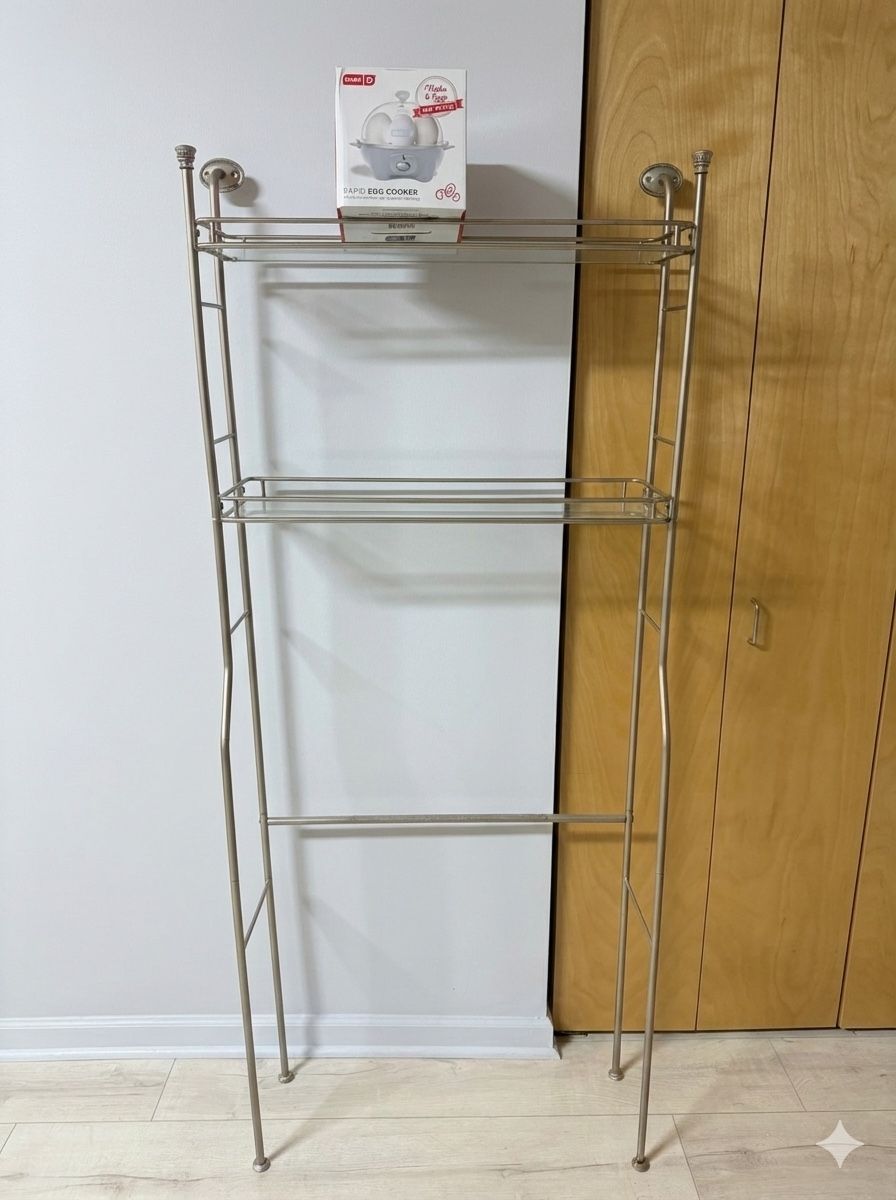 Bathroom Storage Rack (Over-the-Toilet) - $7
