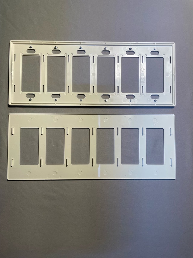 6-Gang White Decora Wall Plates - photo 2