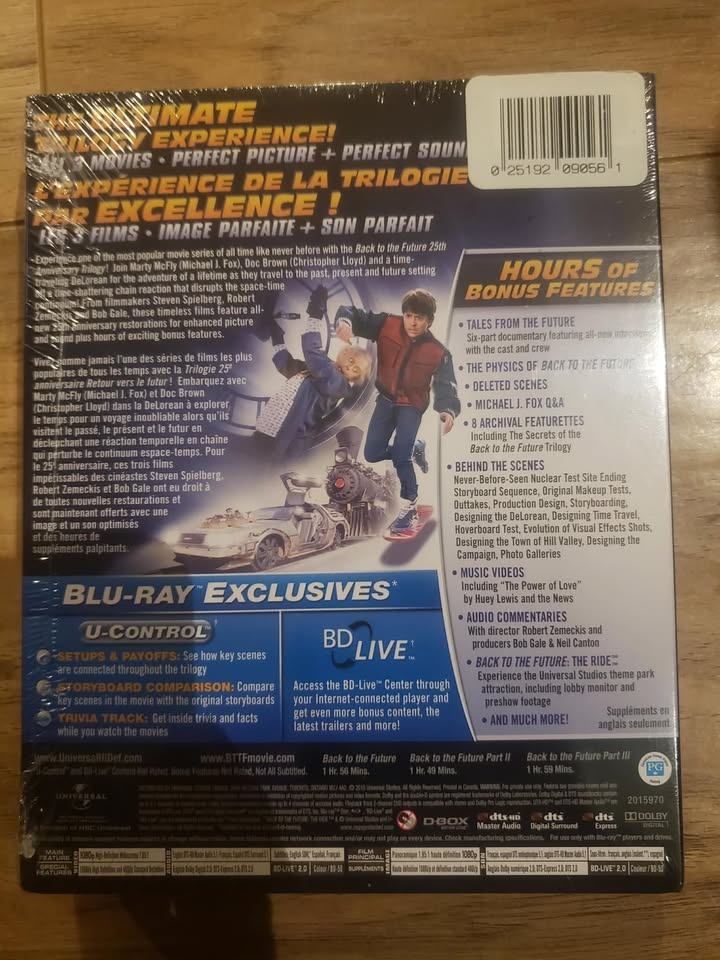Back to the future Trilogy Blu ray bluray - photo 2