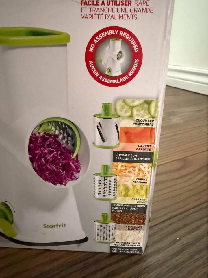 Starfrit Drum Grater – Brand New in Box - photo 4
