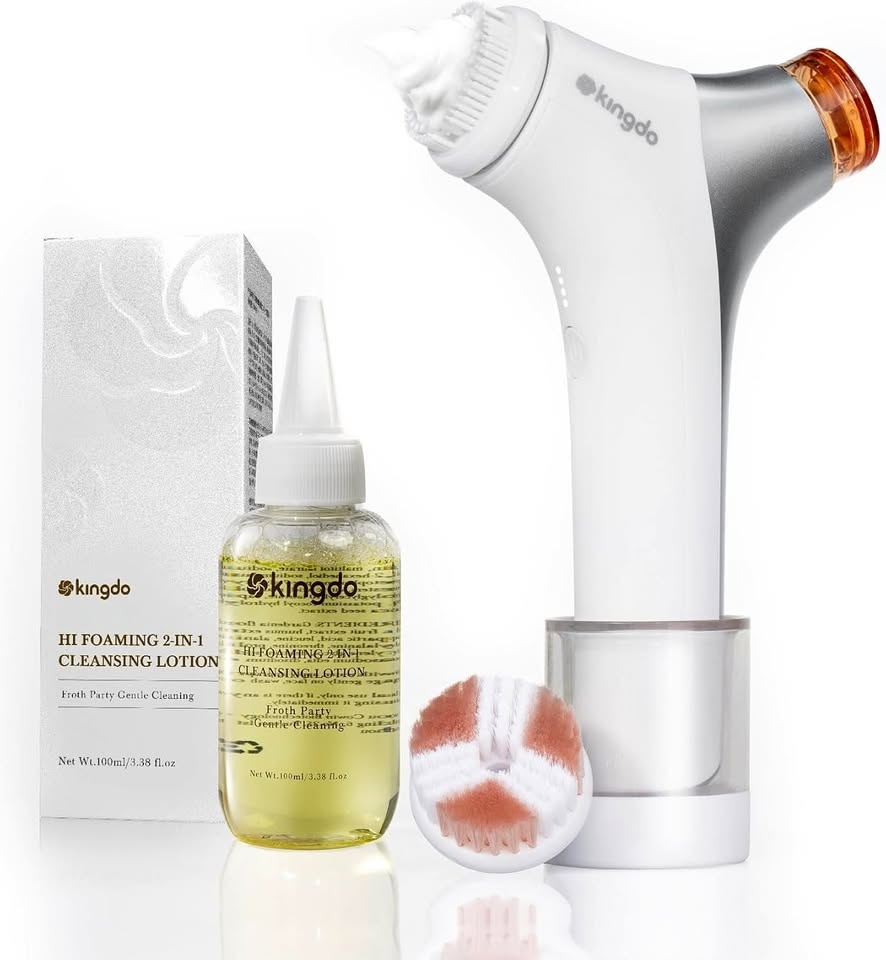 kingdo Face Scrubber, Automatic Foaming Face Scrubber