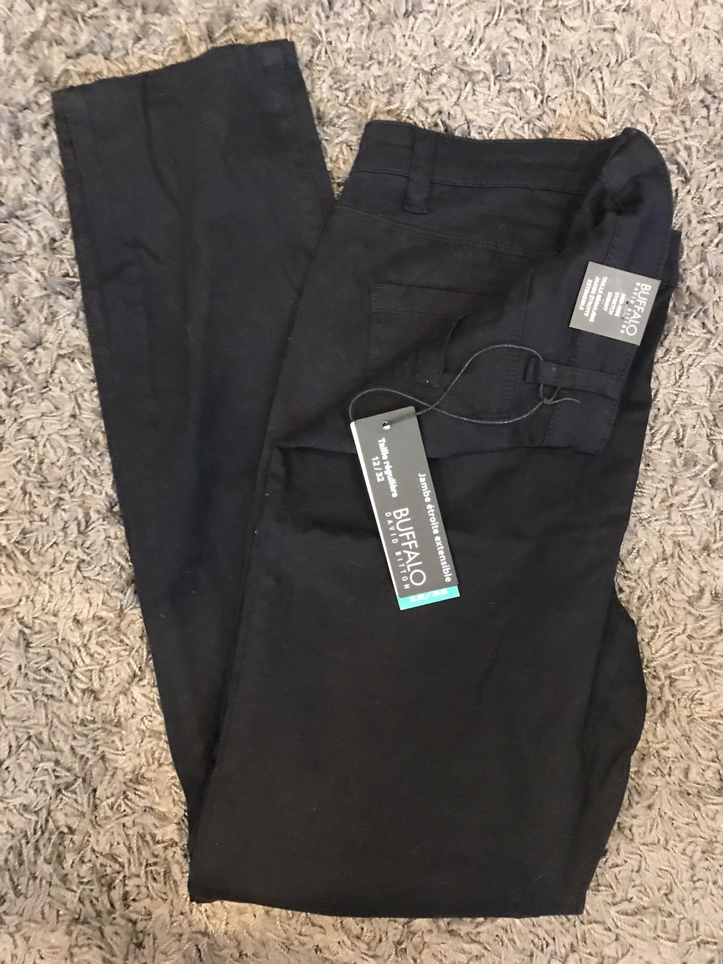 Size 12/32 buffalo black jeans $10
