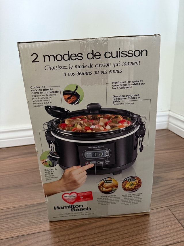 MOVING SALE - brand new Hamilton Beach Programmable Slow Cooker - photo 2