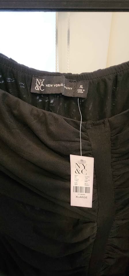 NY&Co off the shoulder mesh rouched top - photo 2