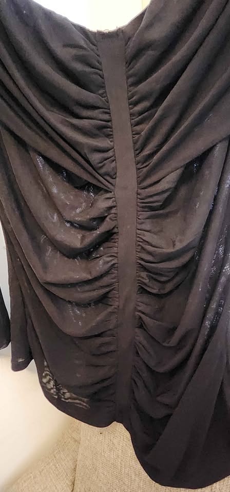 NY&Co off the shoulder mesh rouched top - photo 3