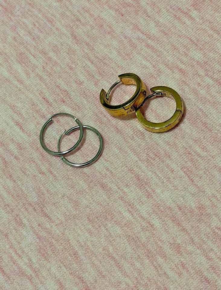 Mejuri Earrings: 14K Gold & 925 Silver