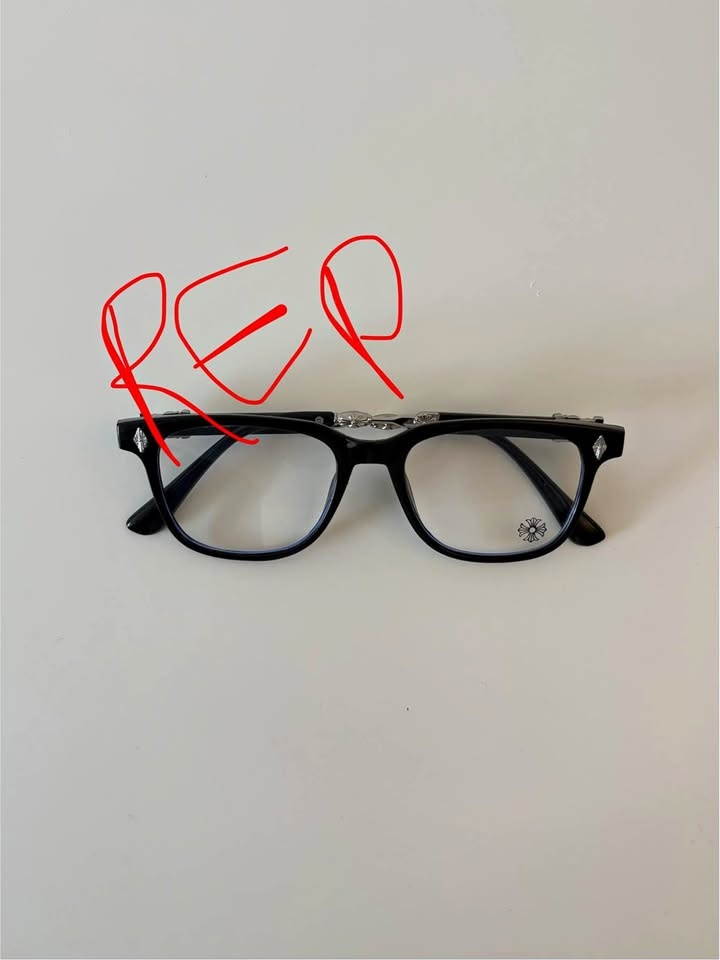 Chrome Hearts Glasses - Black Silver