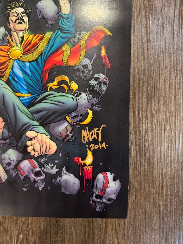 Dr Strange art print signed by artist Chris Johnson - photo 2