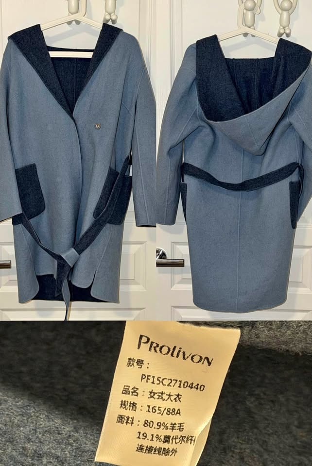 Prolivon Cashmere Wool Coat with Hood