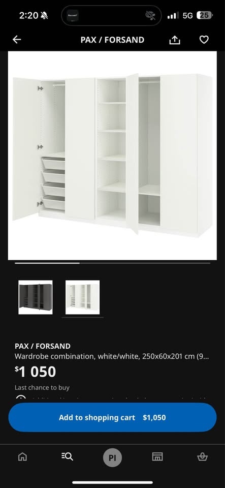 IKEA pax wardrobe - photo 5