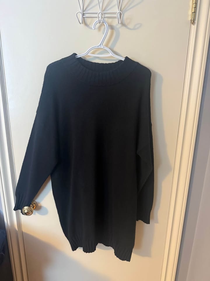 Ladies Sweater Dress - Size XL - Black - photo 2