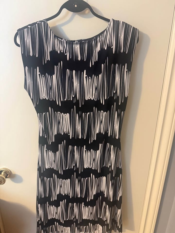 Ladies Chaus Work Dress - Size L - Black & White - photo 2