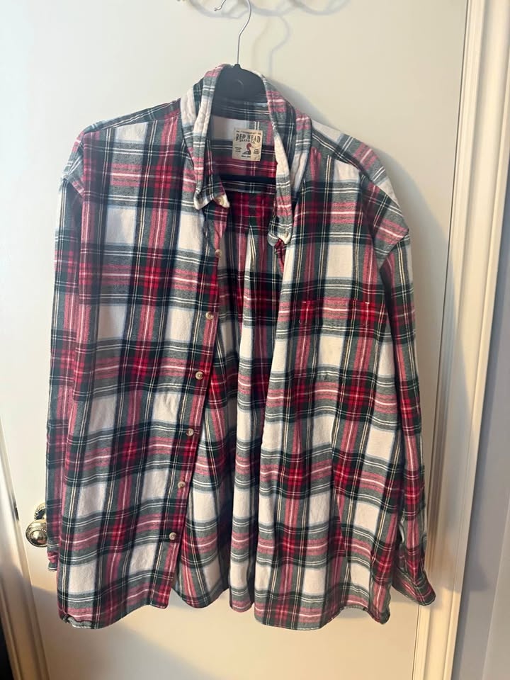Vintage Men’s Flannel Shirt - Size 4XL