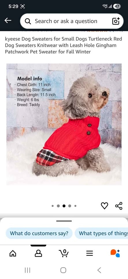 Kyeesa dog sweater