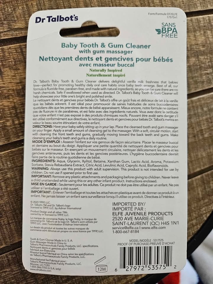 Dr Talbot's Baby Tooth and Gum Cleaner - photo 2