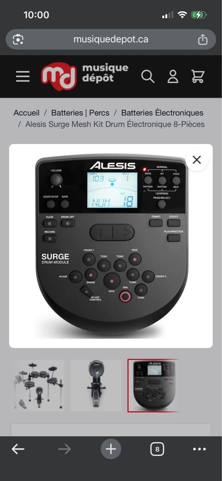Alesis Surge Mesh Electric Drum Kit - photo 4
