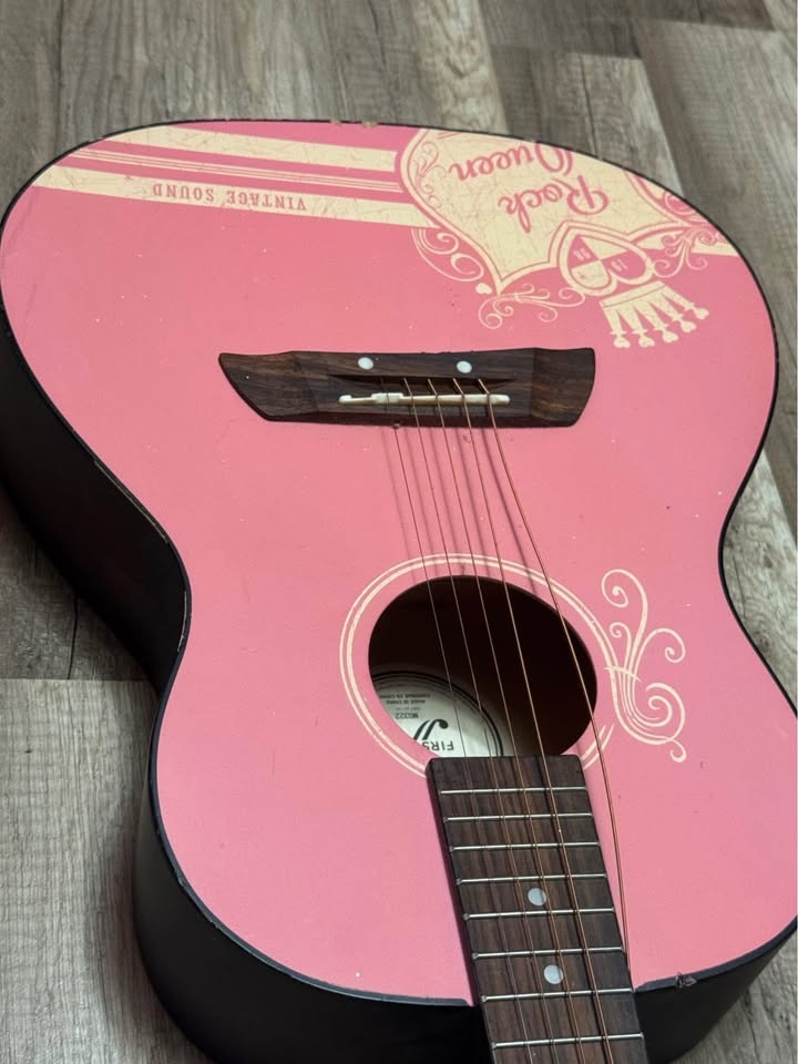 🎸 Pink Acoustic Guitar – Beginner / Kids Guitar – Easy Fix - photo 4