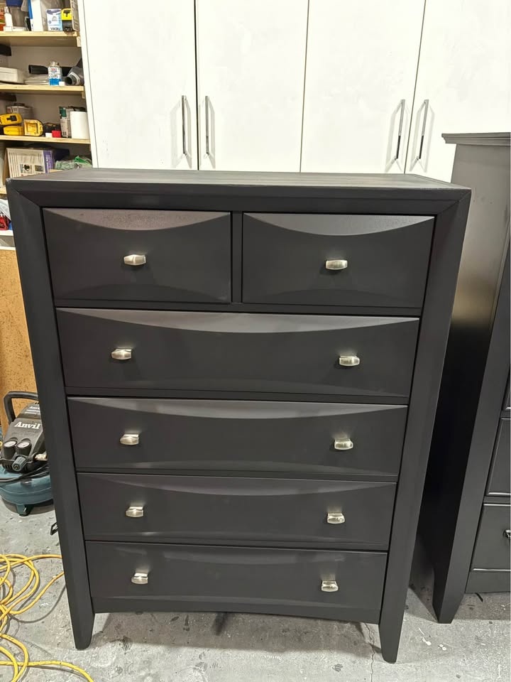 Beautiful upright black storage chest - like new - photo 2