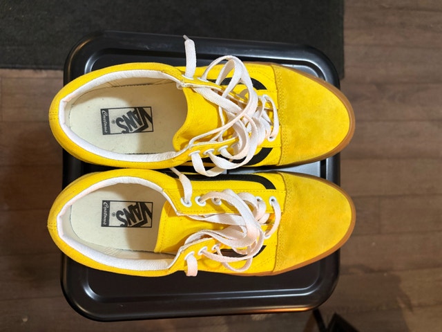 Vans Old Skool Custom Shoes - Yellow - Men’s Size 10 - photo 2