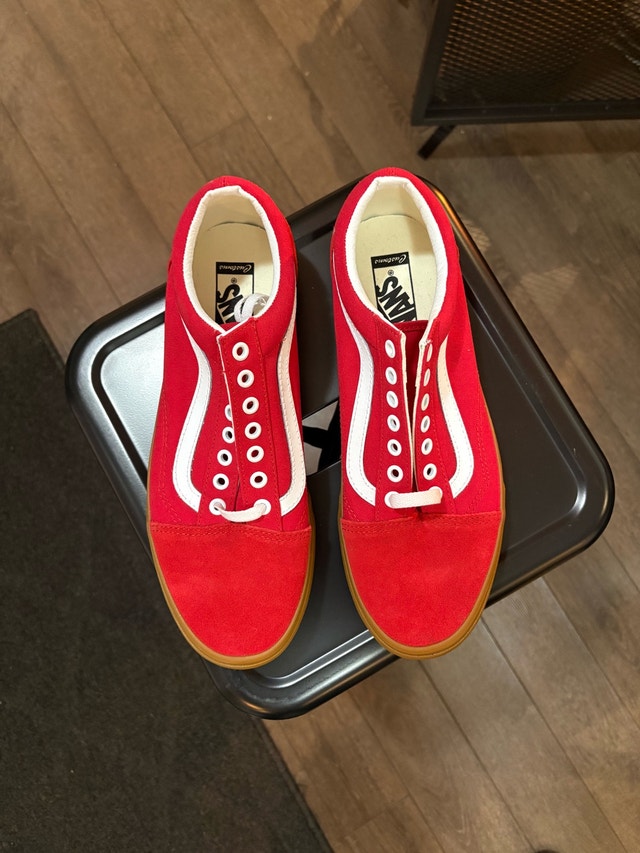 Vans Old Skool Customs - Red - Size 10 Men’s - BRAND NEW - photo 2