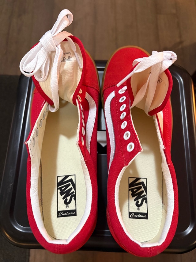 Vans Old Skool Customs - Red - Size 10 Men’s - BRAND NEW - photo 3